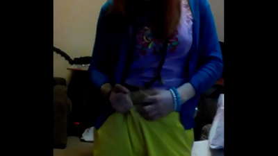 Close up masturbation video by redheaded Light Fairy